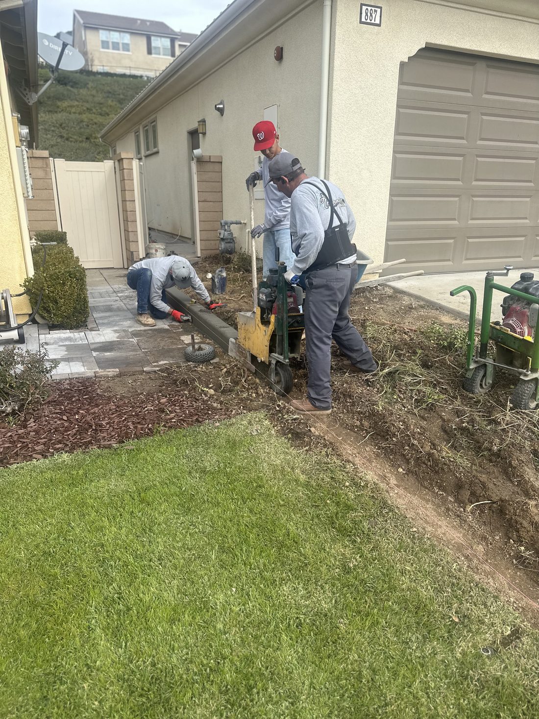 Save Aqua Landscapes owner and crew on an Inland Empire job site